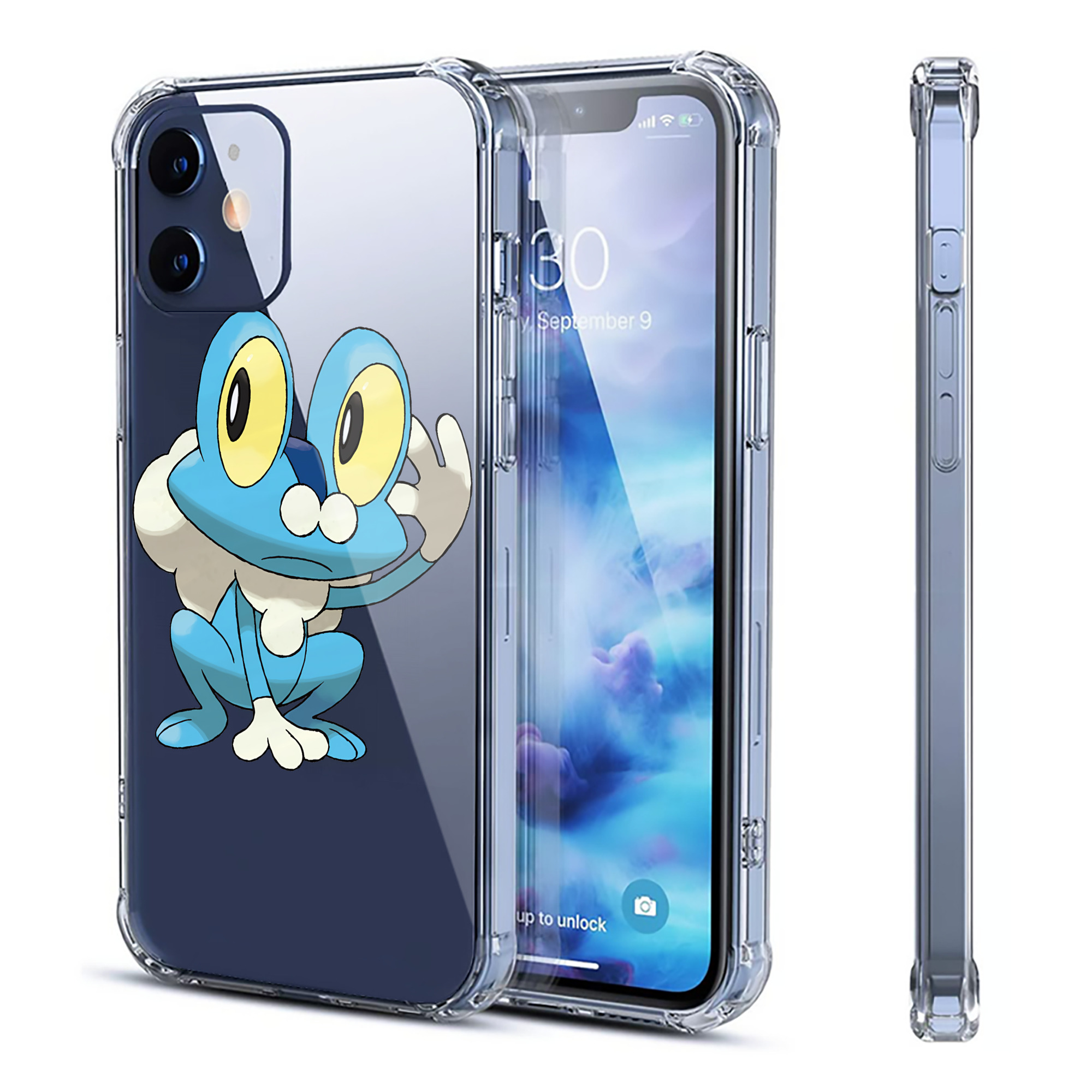 （画像用） ポケットモンスター Pokémon 【iPhone 12シリーズ対応】透明スマホケース（クリアソフトケース）